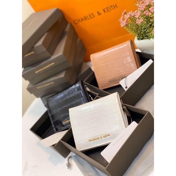 Ví CK mini da sần full box hàng xuất xịn