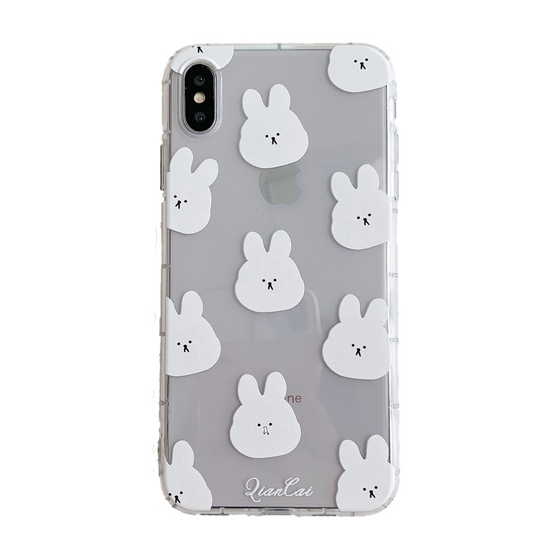 Ốp lưng iphone Ốp điện thoại in hình thỏ dễ thương cho Iphone 6/6plus/6S/6S plus/6/7/7plus/8/8plus/X/XS/XS Max/11 12 Pro Max 13 Pro Max 13 Mini Dinuo case