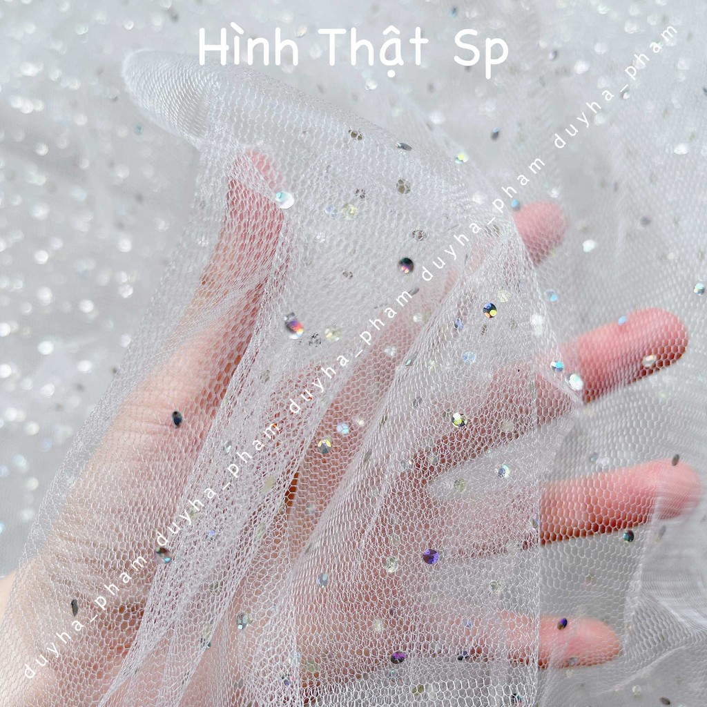 ✨VẢI LƯỚI CHẤM KIM SA LẤP LÁNH ✨