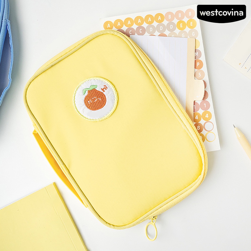 [Hot]✍Túi Đựng Bút Chì Bằng Nylon Sức Chứa Lớn Cho Học Sinh Nhân Viên Văn Phòng