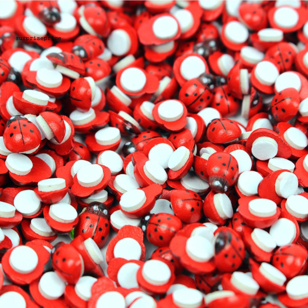 100 Phụ kiện trang trí hình bọ rùa nhỏ xinh cho sân vườn DIY