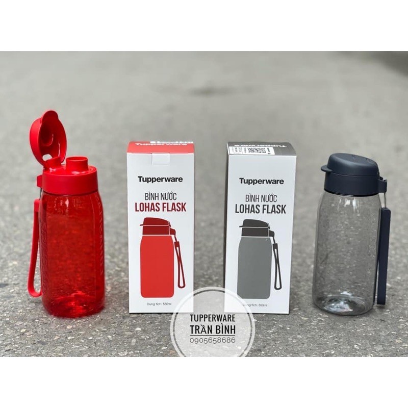 [Mã LIFE50KALL giảm 10% đơn 200K] Bình nước chịu nhiệt siêu kín mini Lohas Flask 350ml 550ml 750ml Tupperware