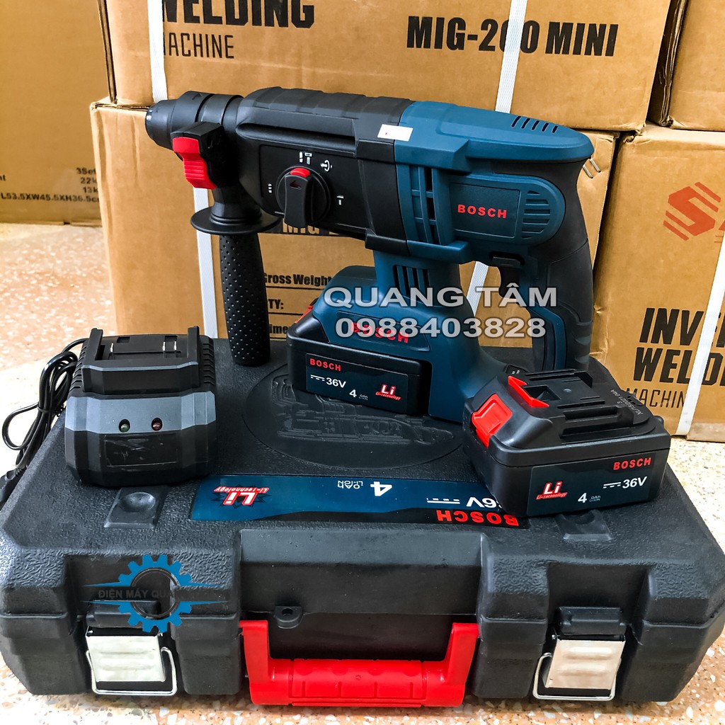 Máy Khoan Bê Tông Pin Bosch Chuyên Dụng 36V Không Chổi Than