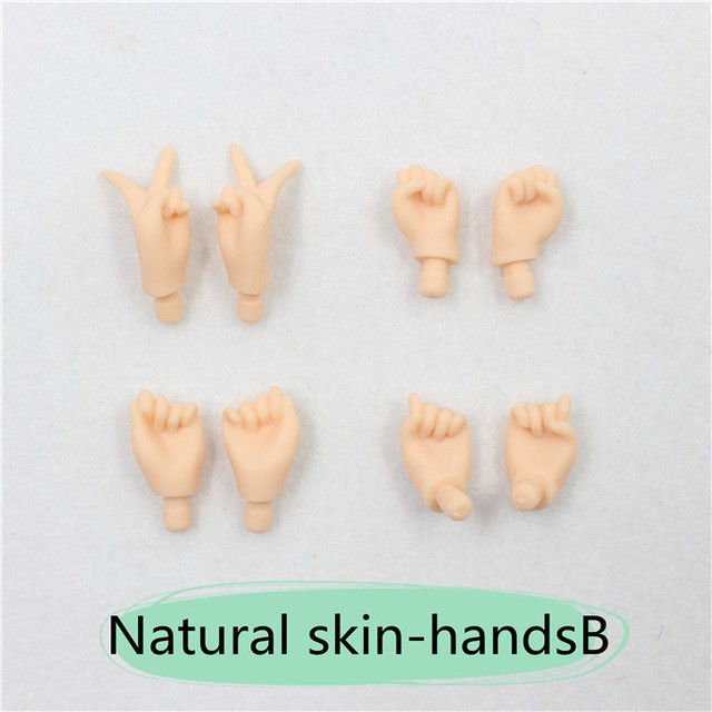 Blyth Hand Set nhóm bàn tay búp bê for the Joint body white ,natural,tan,black skin