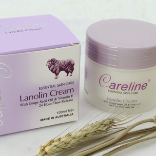 (chuẩn Auth) kem Careline Lanolin cream của Úc