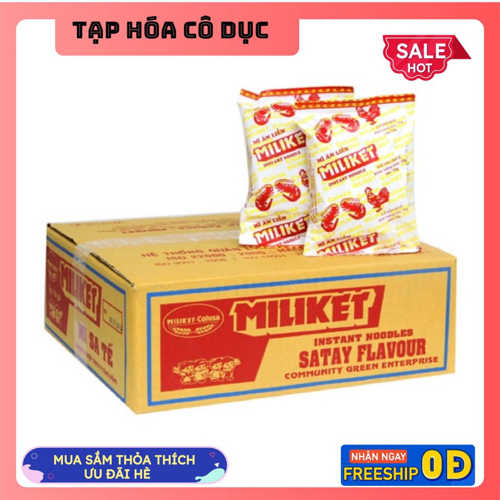 Mì Miliket gói giấy 10 gói