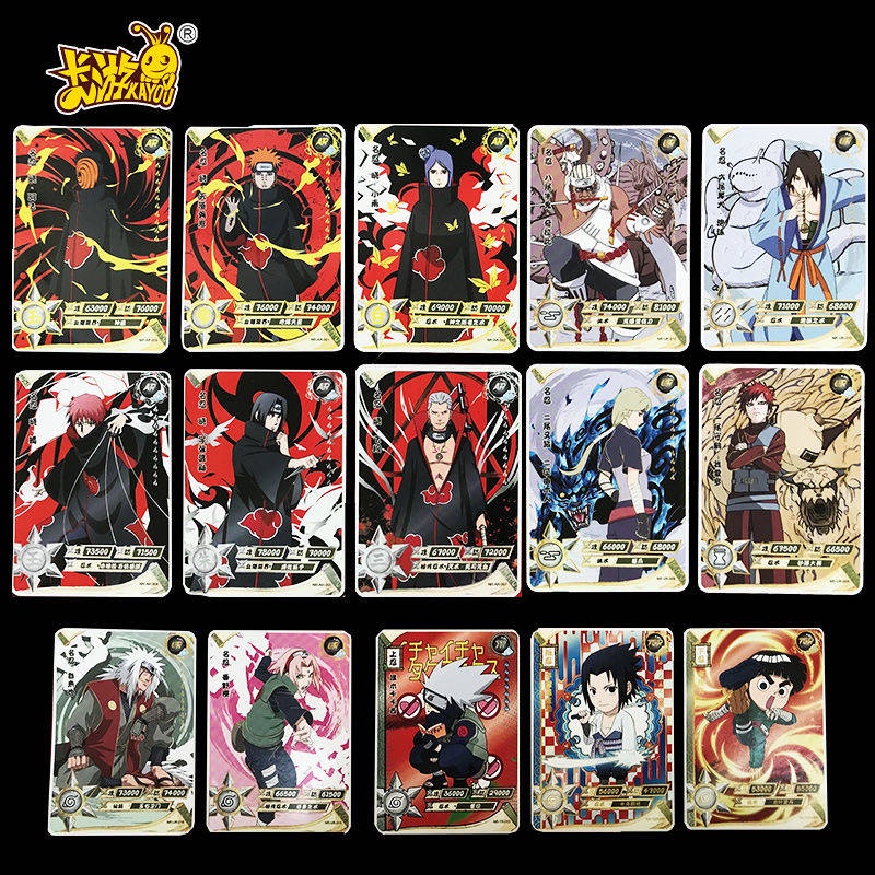 Bộ Sưu Tập Thẻ Bài Trong Suốt Naruto Độc Đáo