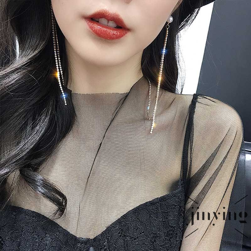 GETNOIVAS Hoa tai dáng dài phong cách Hàn Quốc thời trang cho nữ