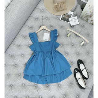 Set bộ đồ nữ hè quần đùi áo 2 dây cánh tiên 2 màu xinh xắn