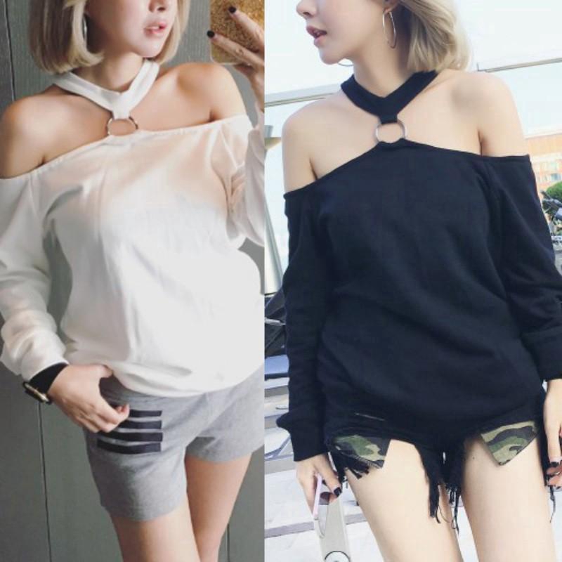 Áo Kiểu Chất Chiffon Thiết Kế Trễ Vai Thanh Lịch
