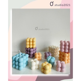 Nến thơm handmade khối rubik - giúp thư giản, không khói