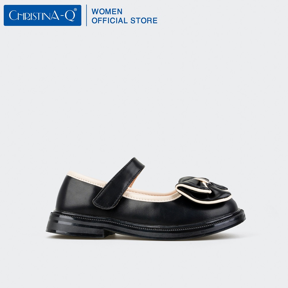 Giày Búp Bê Bé Gái Phối Màu Nơ ChristinA-Q GTE338