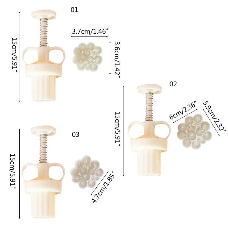 Khuôn Nhựa Làm Bánh Trung Thu Hình Hoa Mộc Lan DIY