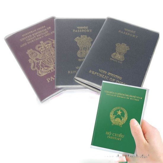 Vỏ bọc hộ chiếu - Vỏ passport trong suốt tiện dụng an toàn khi đi du lịch