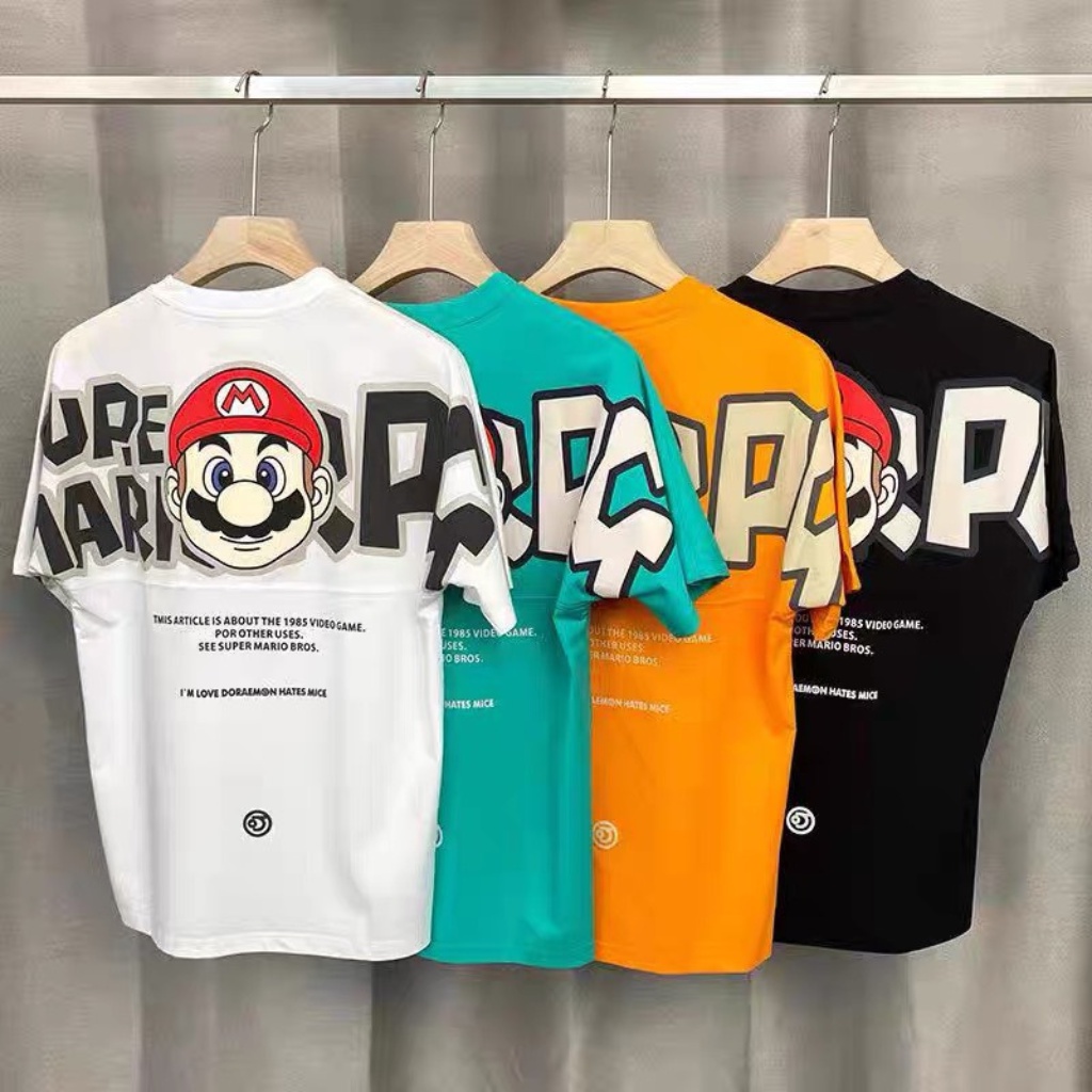Áo phông nam from rộng,Áo thun nam nữ from rộng tay lỡ unisex của 3l trend mario