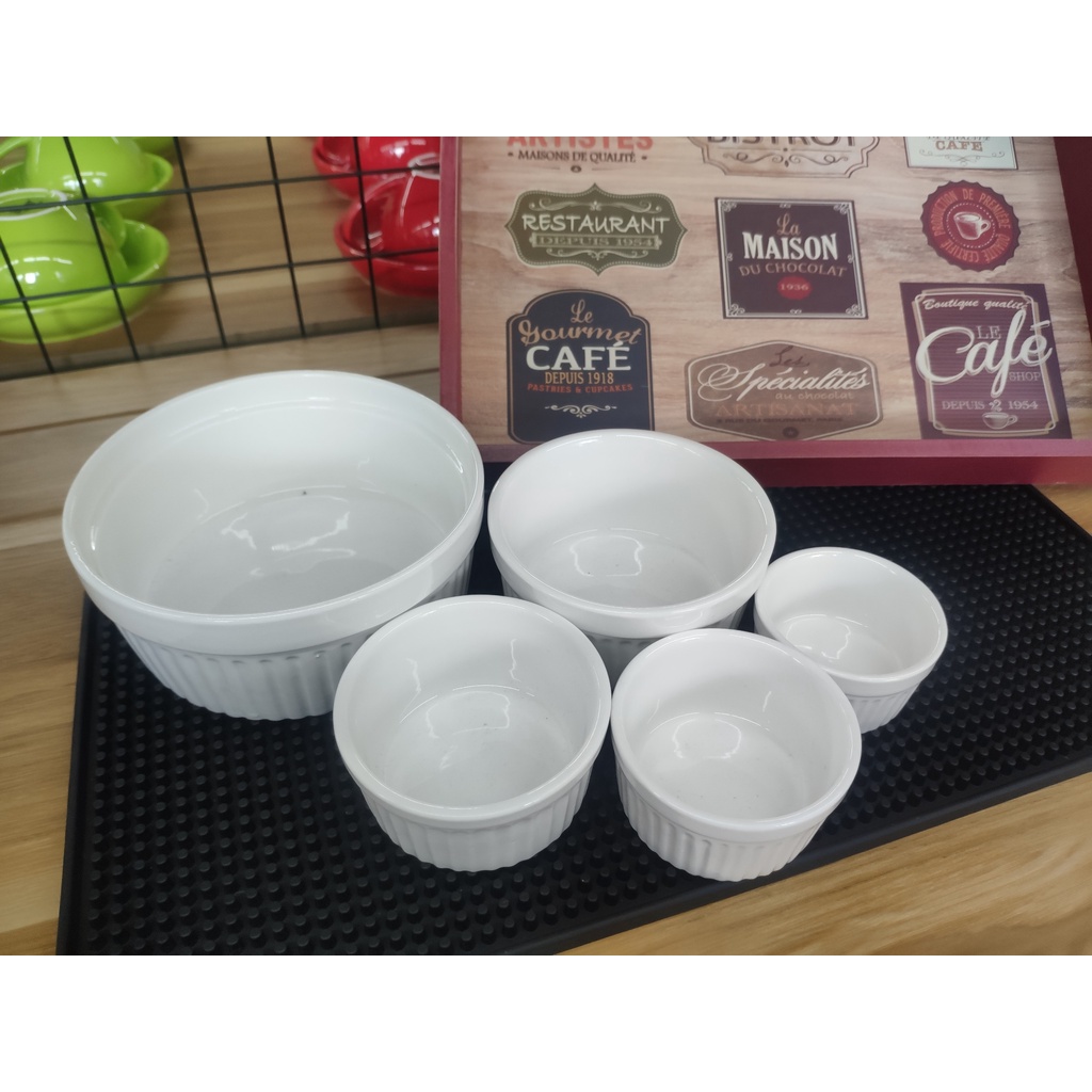 Chén Sứ Pudding Tròn (Nhiều Size)