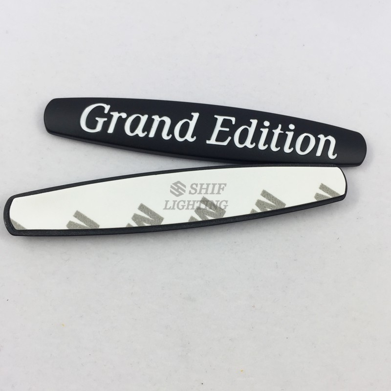 Set 2 logo kim loại dán trang trí xe hơi Mercedes