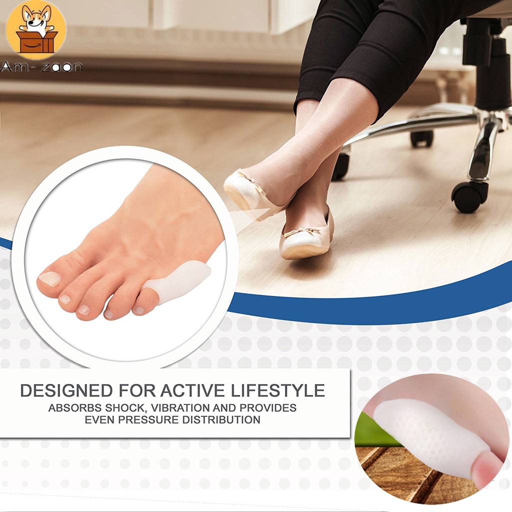 Set 2 Dụng Cụ Silicone Chỉnh Hình Ngón Chân Cái Giảm Đau