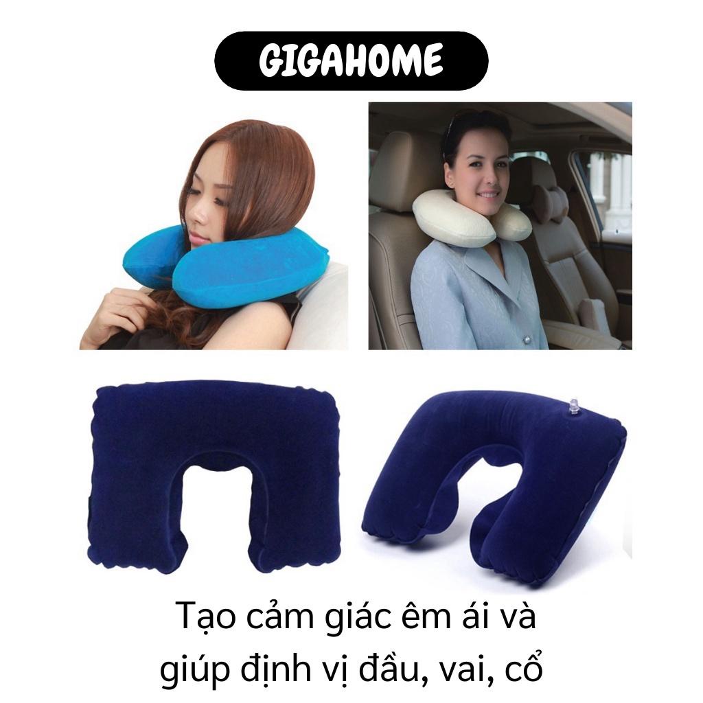 Gối hơi tựa đầu GIGAHOME Bộ gối hơi du lịch 3 trong 1 tiện lợi dễ bơm căng bằng cách thổi 2610