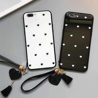 Ốp Lưng Kính Họa Tiết Trái Tim Dễ Thương Cho Iphone 12 11 Pro Xr Xs Max 6 6s 7 8 Plus