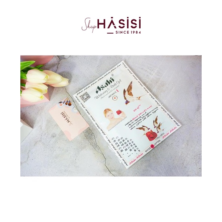 Tắm Trắng Yến Đỏ Nhật - ASAHI - Whitening &amp; Bath Gel 109g