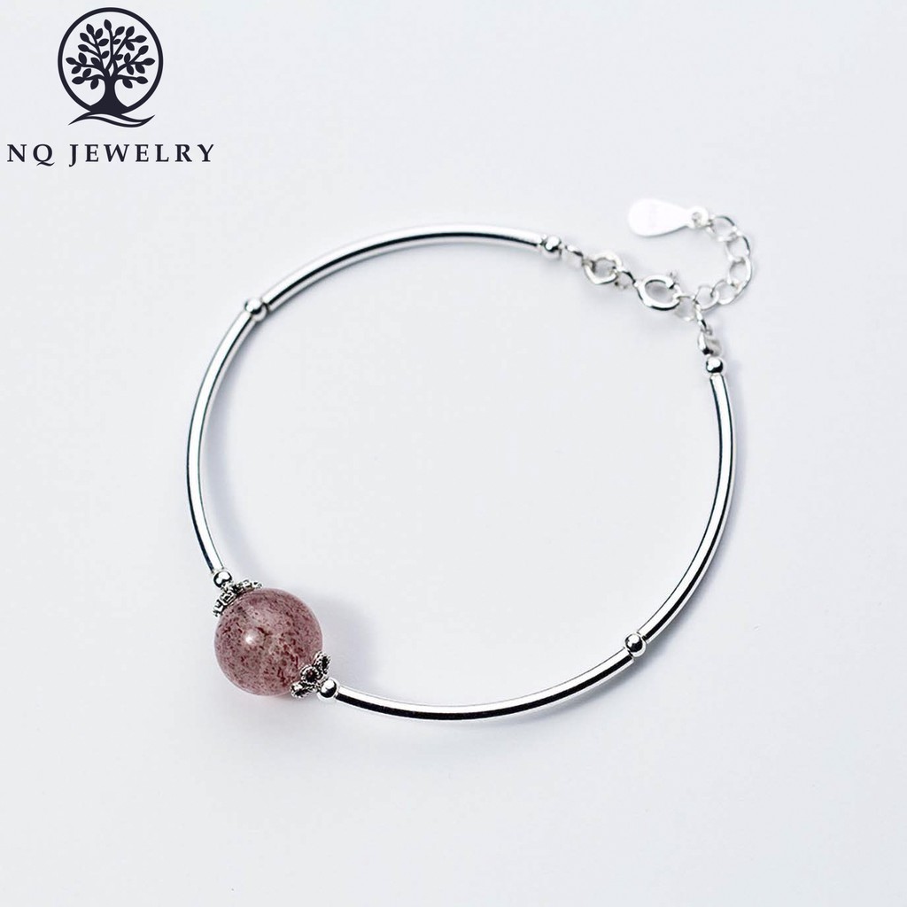 Lắc bạc phối hạt T.A dâu - NQ Jewelry