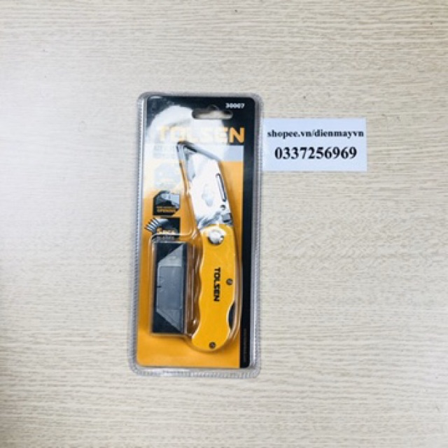 Dao Rọc Công Nghiệp Dạng Xếp Tolsen 30007 - Hàng xuất khẩu Châu Âu dienmayvn