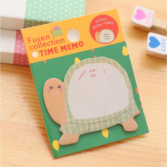 Giấy note động vật dễ thương / giấy ghi chú N12 Taro Stationery