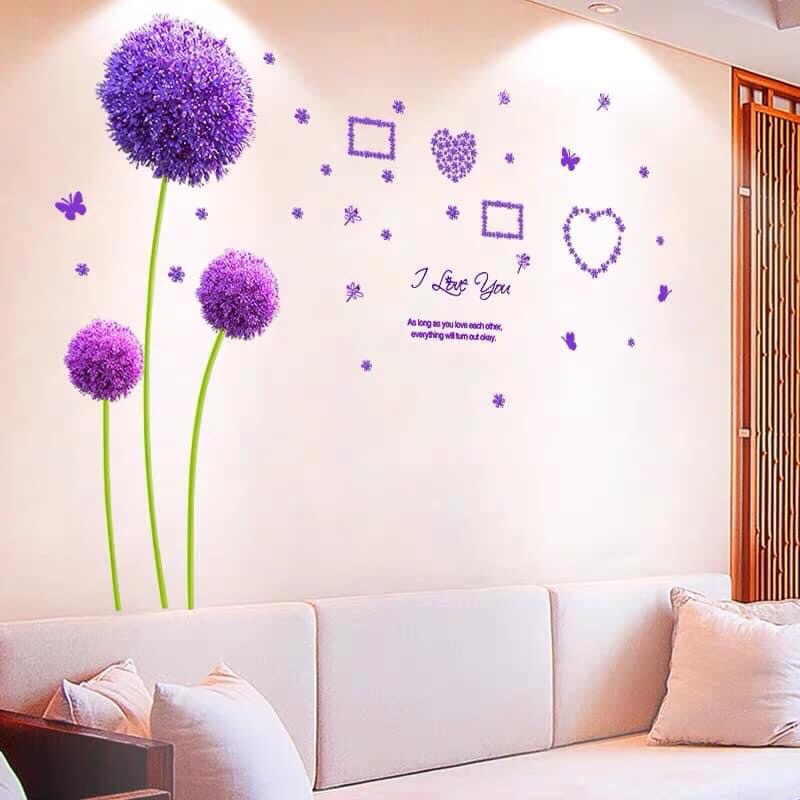 DECAL TRANG TRí phòng khách, phòng ngủ , spa,phong cho be ,có keo dán sẵn chỉ cần bóc dán.