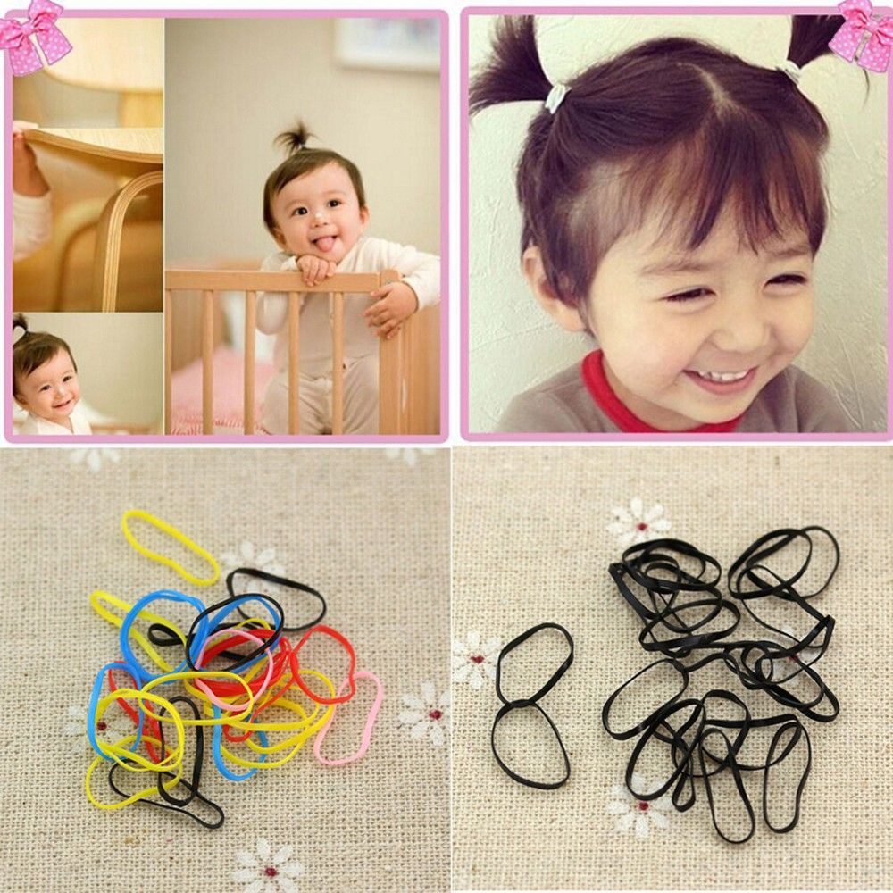 Set 400 dây chun buộc tóc co giãn tiện dụng cho nữ