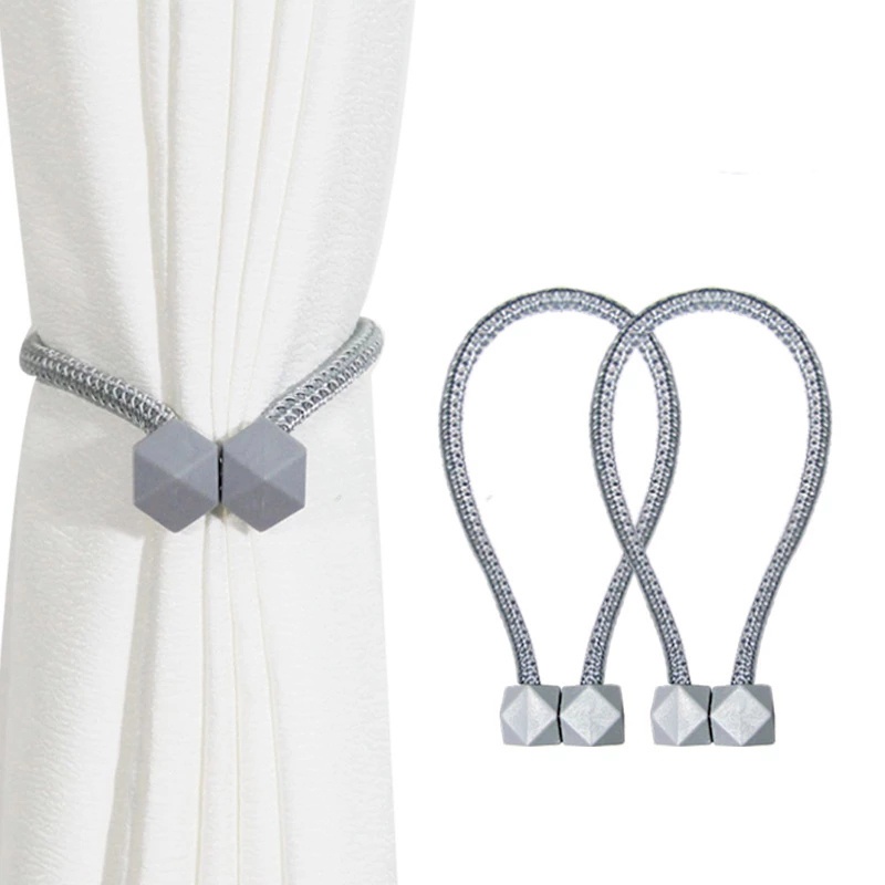 [ Featured ] 1 Dây Buộc rèm cửa sổ Từ Tính Hình Bát Giác Có Giá Đỡ
