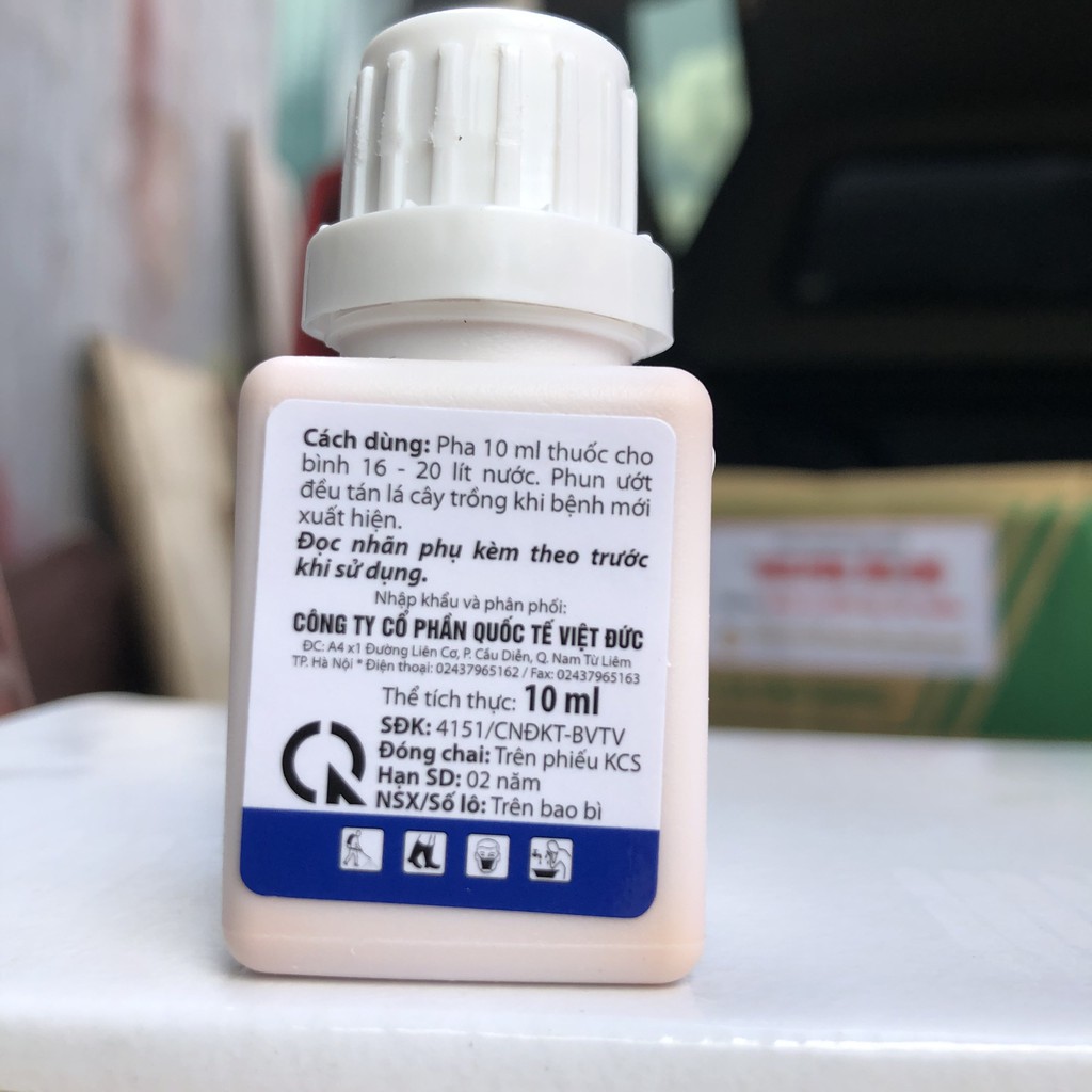 Thuốc Bệnh T900 (hoạt chất giống amitartop) chai 10ml Thuốc trị phấn trắng hoa hồng, thán thư, rỉ sắt, thối thân hoa lan