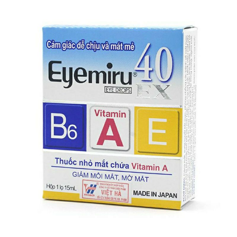 Nước nhỏ mắt eyemiru 40EX nhật bản date 2023