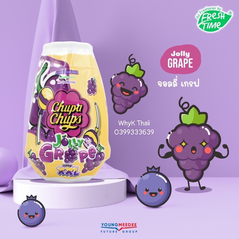 Sáp thơm phòng Chupa Chups vị trái cây ngọt ngào Thái Chính Hãng