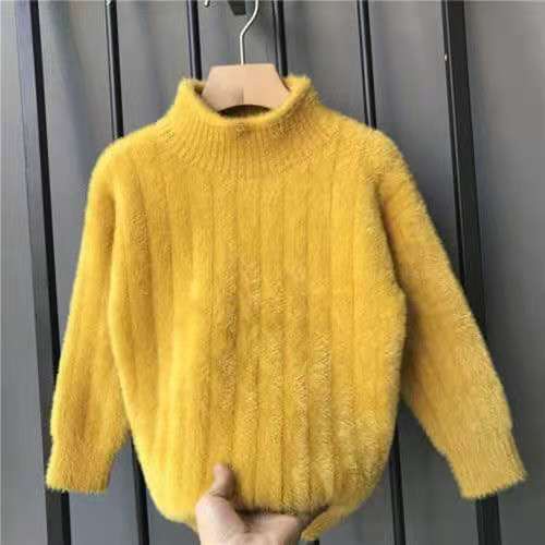 Áo Sweater Vải Lông Cừu Dày Giữ Ấm Thời Trang Mùa Đông Dành Cho Bé Trai 1-12 Tuổi