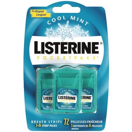 Set 3 hộp TAN THƠM MIỆNG MÙI BẠC HÀ listerin coolmint / MÙI QUẾ / FRESBRUSH từ mỹ