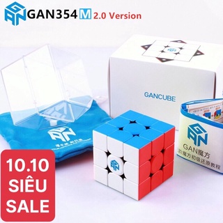 Rubik Gan 354 M V2 stickerless 3x3 (Mod nam châm cao cấp) - Rubik Ocean - Đồ chơi Rubik 3x3x3