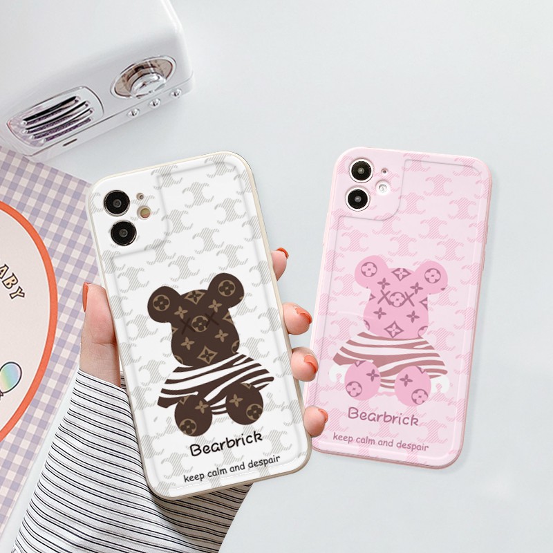 Ốp lưng iphone viền nổi bóng bearbrick c.lin.e 6plus/6s/6splus/7/7plus/8/8plus/x/xr/xs/11/12/pro/max/promax -Awifi Y2-6