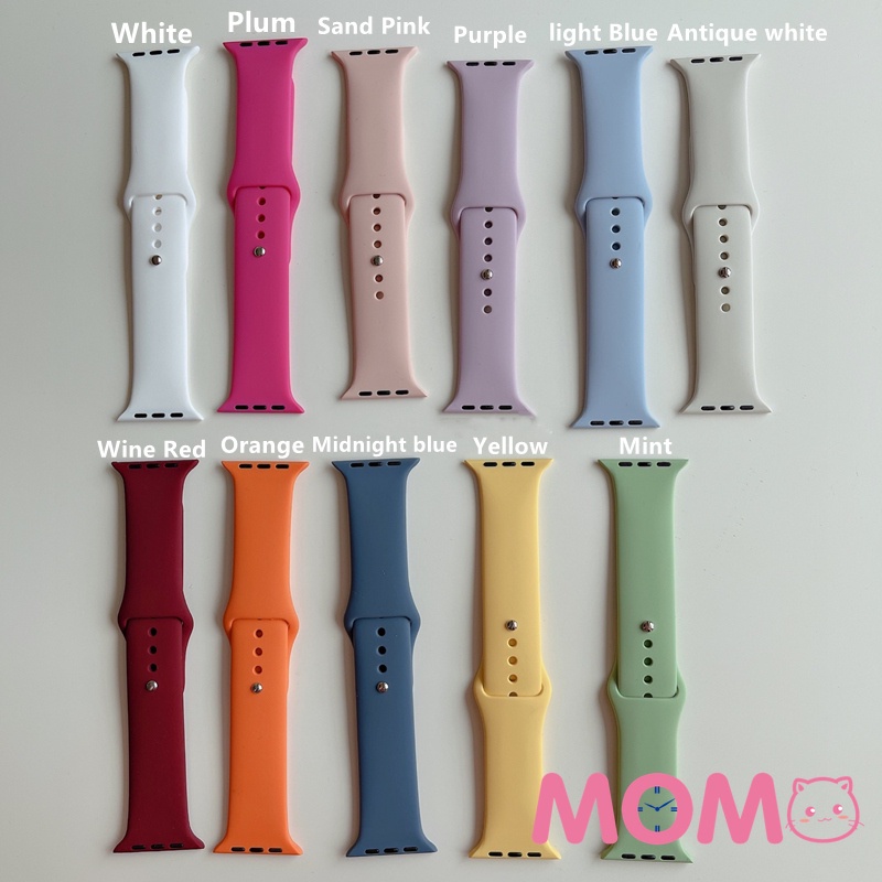 Dây Đeo Silicone Kiểu Dáng Thể Thao Dành Cho Đồng Hồ Thông Minh Apple Watch series 7 6 5 4 3 2 SE 45mm 41mm 44mm 40mm 42mm T500