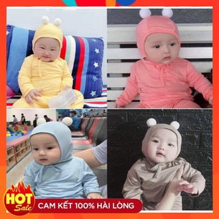 Bộ Dài Tay Cho Bé Bộ Thu Đông Cho Bé Hàng Thun Lạnh MINKY MOM Size Cho Bé 6-18 Kg Tặng Kèm Mũ Siêu Xinh
