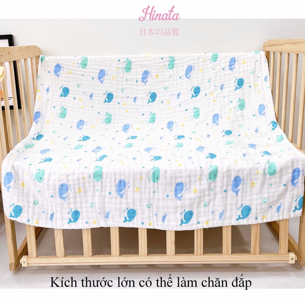 Khăn tắm cho bé HINATA - Vải cotton thoáng khí KT01