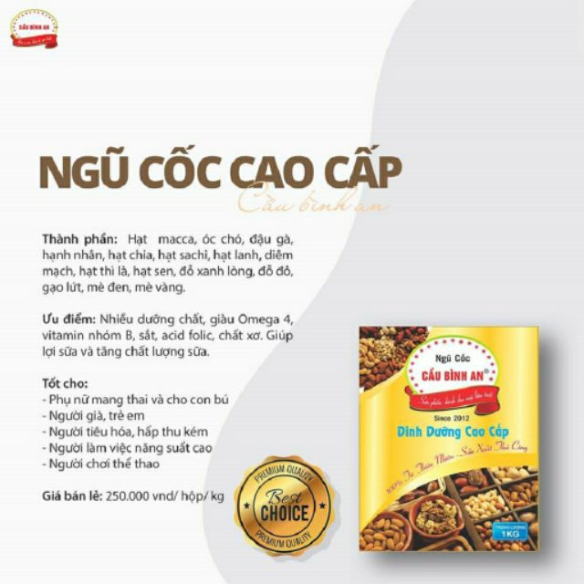 Bột Ngũ Cốc Dinh Dưỡng Cao Cấp Cầu Bình An 1Kg | BigBuy360 - bigbuy360.vn