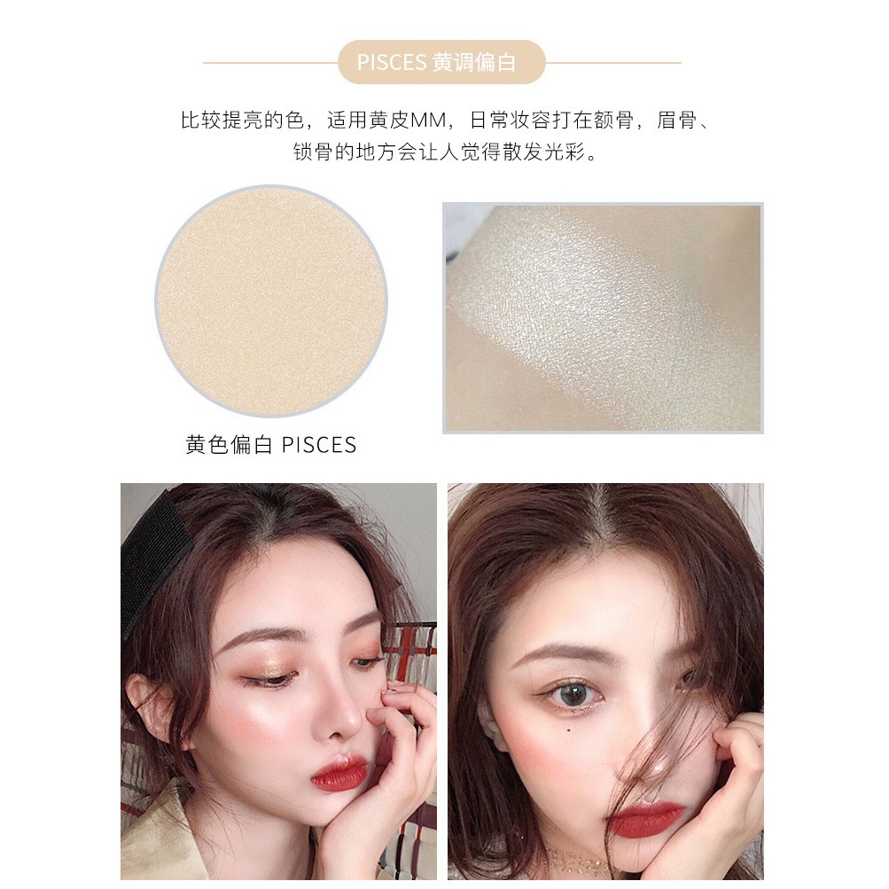 Minijumie Bảng phấn bắt sáng GUICAMI màu long lanh