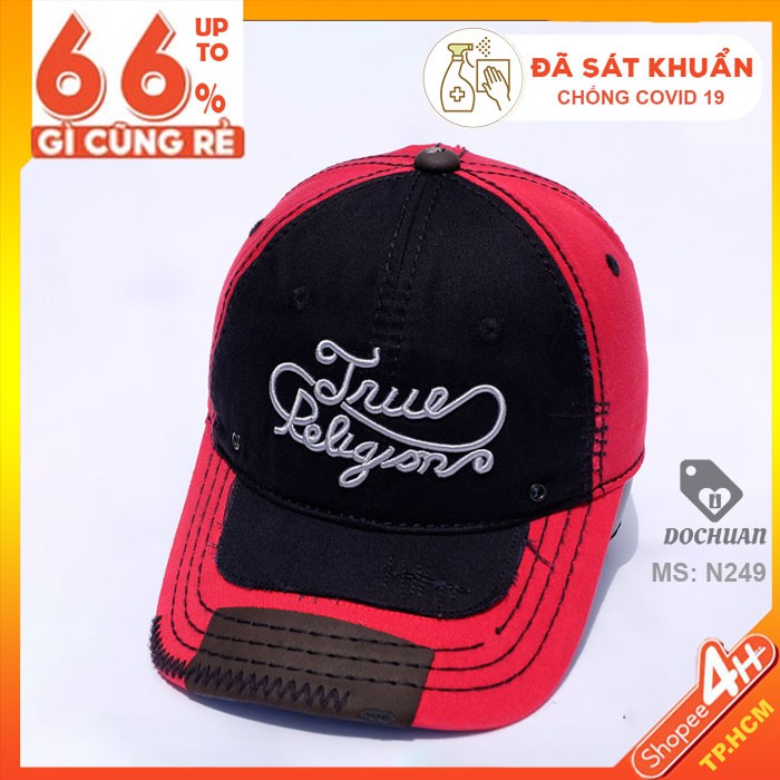 Nón kết Ông Địa True Religions rách N249. nón VNXK Nón cao cấp Nón xuất khẩu Hàn Nhật Mỹ Đài Châu Âu nón dochuan