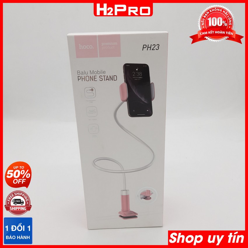 Kẹp điện thoại kẹp bàn HOCO PH23 H2Pro, kẹp điện thoại đuôi khỉ tiện ích dài 70cm