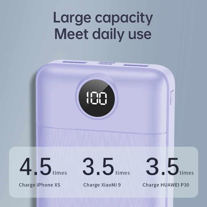 Sạc dự phòng 20000mAh Basike 2 đầu ra USB - Bảo hành 12 tháng
