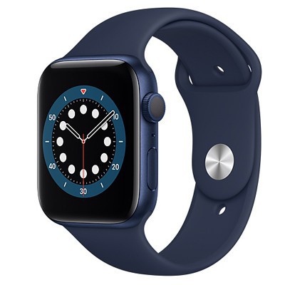 ĐỒNG HỒ Apple Watch Series 6 44MM Space Gray -Viền Nhôm Đen ,Dây Cao Su Đen GPS