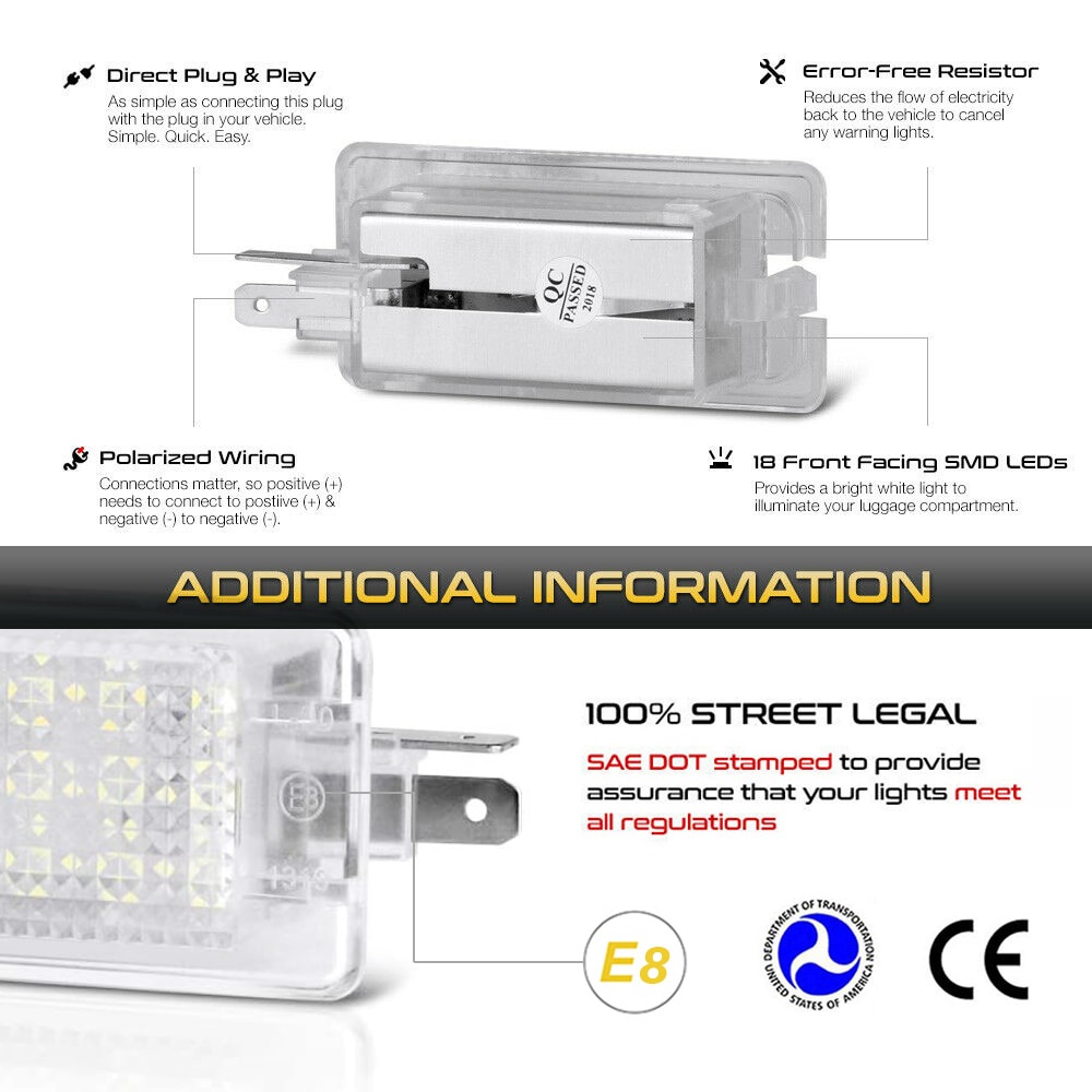 Đèn LED Gắn Cốp Xe Hơi Cho Hyundai I30 I10 I20 I40 I45 Equus Veloster Elantra Genesis Accent Sonata Avante