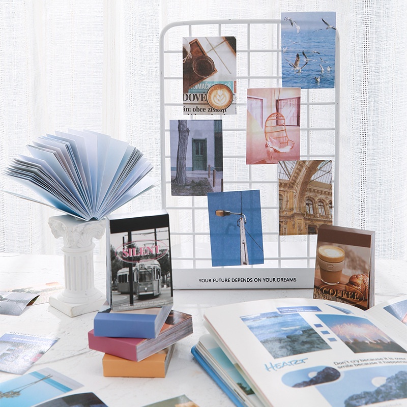 Bộ 50 Miếng Dán Trang Trí Sổ Tay Phong Cách Vintage