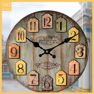 [Shiwaki] Đồng hồ treo tường bằng gỗ chống dính cổ điển cho